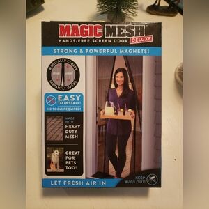 Magic Mesh Hands Free Screen Door, Nwt